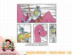 Star Wars Boba Fett Mythosaur Comic Panels Premium png
