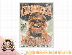 Star Wars Chewbacca Back To Kashyyyk Vintage Concert png