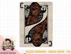 Star Wars Chewbacca Playing Card Rebel Card png