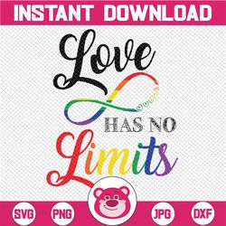Love has no limits SVG Cut File | Lesbian download | Gay pride cricut | Rainbow personal & commercial use | Gay Pride sv