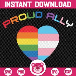Proud ally Svg, Pride, Lgbtq svg, Rainbow Pride , Pround ally svg, Lgbt Svg, cricut files