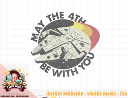 Star Wars Millennium Falcon May The 4th Be With You Retro png