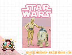 Star Wars R2-D2 C-3PO Pink Neon Title Portrait png