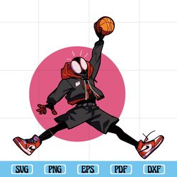 Spiderman Jordan Air SVG Design, Logo Svg, Spiderman Jump Svg, Basketball Svg