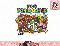 Super Mario World Retro Map Graphic PNG Sublimation Design, Digital Design