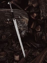handmade Carbon Steel Blade Anduril/Narsil Sword of King Aragorn (LOTR) 41" Long, mk3981m Lord of the Rings swords mk