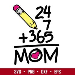Mom Maths Svg, Mother's Day Svg, Png Dxf Eps Digital File