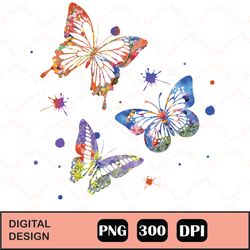 Butterflies png, Butterflies individual png sublimation