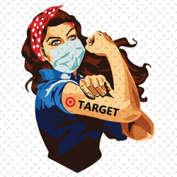 Strong Woman Tattoo Target Svg, Trending Svg, Strong Woman Svg, Target Svg, Quarantined Girl Svg, Strong Girl Svg, Girl