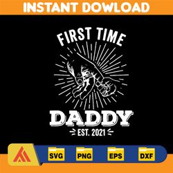 First Time Daddy svg, Father's Day Svg, Dad Quotes Svg, Png Clipart,dad svg, svg dad gift,dad quotes svg,dad sayings svg