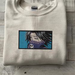 Feitan Embroidered Crewneck, Hunter x Hunter Embroidered Sweatshirt, Inspired Embroidered Manga Anime Hoodie