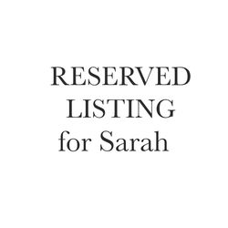 Reserved Listing of Sarah