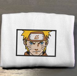 Naruto Embroidered Crewneck, Naruto Shippuden Embroidered Sweatshirt, Inspired Embroidered Manga Anime Hood