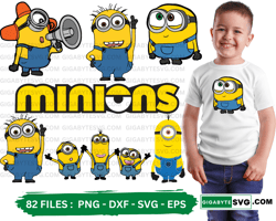 Minions SVG Bundle: High-Quality Vector Graphics, SVG - PNG - DXF - EPS  Perfect SVG designs