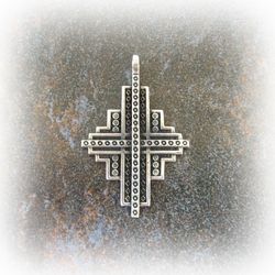 minimalistic silver cross necklace pendant,modern silver Cross charm,supremacist silver cross necklace,minimalistic