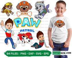 Paw Patrol Bundle: High-Quality Vector Graphics, SVG - PNG - DXF - EPS  Perfect SVG designs