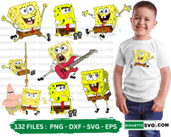 Spongebob SVG Bundle: High-Quality Vector Graphics, SVG - PNG - DXF - EPS  Perfect SVG design For T-shirt Mugs