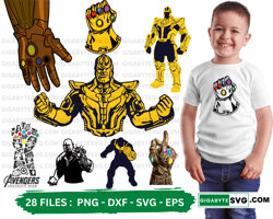Thanos SVG Bundle: High-Quality Vector Graphics, SVG - PNG - DXF - EPS  Perfect SVG design For T-shirt Mugs