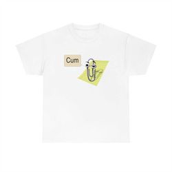Cum Paper Clip Office Assistant Microsoft Word T-shirt