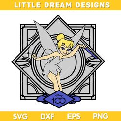 Tinkerbell 100 Years Of Wonder SVG, Tinkerbell 100 Years SVG, Disney 100 Years Of Wonder DXF EPS SVG PNG