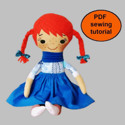 Doll pattern Rag doll sewing Pattern and Tutorial  Cloth doll Fabric doll  Handmade doll PDF  Heirloom doll  DIY doll