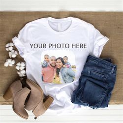 custom t-shirt photo, custom photo tshirt, family picture tees, personalized picture t-shirt, birthday photo shirt, cust