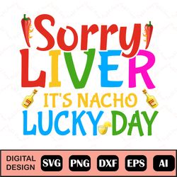 Sorry Liver It's Nacho Lucky Day Svg, Cinco De Mayo Svg, Instant Download, Printable Vector Clip Art, Cinco De Mayo Svg