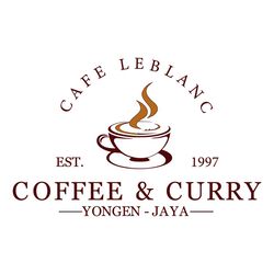 Cafe Leblanc EST 1997 SVG Coffee And Curry SVG Cutting Files