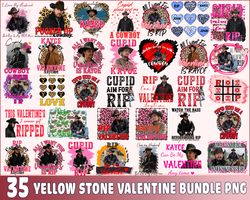 35 yellow stone valentine bundle png
