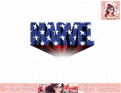 Marvel 4th Of July Patriotic Logo Star Fill Red Shadow PNG Sublimate