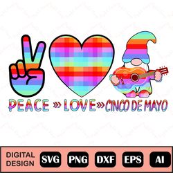 Cinco De Mayo Png, Peace Love Tacos Png, Sublimation Design Download, Digital Design, Sublimation, Dtg Printing, Sublima