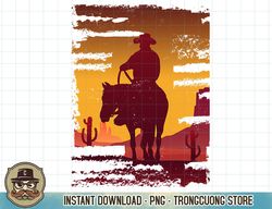 Saddle western cowboy T-shirt Retro Vintage Western Sunset copy PNG Sublimate