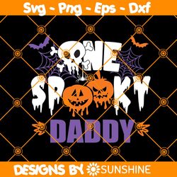One Spooky Daddy SVG, One Spooky Family svg, One Spooky Mom SVG, Boo Svg, Daddy SVG, Halloween SVG, File For Cricut