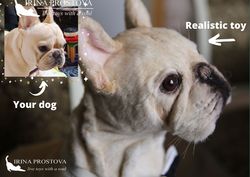 French Bulldog realistic plush animals. Ooak toy. Dog stuffed toy
