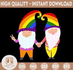 Funny Dwarfs SVG, Lgbt symbol svg for cricut,  LGBT Pride Rights Power Homosexual Lesbian Love Design silhouette, digita
