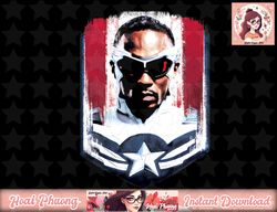 Marvel Falcon Winter Soldier Sam Captain America Portrait T-Shirt copy PNG Sublimate