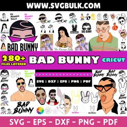 Bundle Layered SVG, Bunny svg, El Conejo Malo svg, Instant Download, YHLQMDLG svg, Cartoon Bunny svg