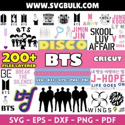BTS svg, Kpop star svg, Clean cut svg file, BTS Silhouette, BTS Big Bundle SVG