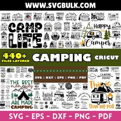 Camping SVG Bundle, 42 Camping Svg, Camper Svg, Camp Life Svg, Camping Sign Svg, Summer Svg, Adventure Svg, Campfire Svg