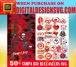 50 Tampa-Bay Buccan-eers Svg Bundle, N F L Teams Svg, N-F-L svg, Football Svg, Sport bundle, Png, Jpg, Dxf