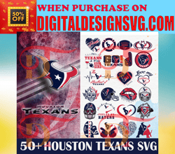 50 Texans Svg Bundle, NFL svg, N F L Teams Svg, N-F-L svg, Football Svg, Sport bundle, Png, Jpg, Dxf
