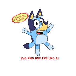 Bluey Download-Cricut/Silhouette/Canvas/Laser Engrave-Svg Png Dxf Eps Jpg AI-Cutting|Stencil|Sublimation|T-shirt|Hoodie