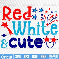 4th of July Svg, Red White & Cool Svg, Patriotic Svg, Dxf, Eps, Png, American Popsicle Cut Files, USA Clipart,