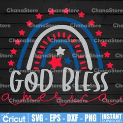 God Bless America Svg, God Bless America Png, Cricut File, USA Svg Design, 4th of July, Svg Digital File