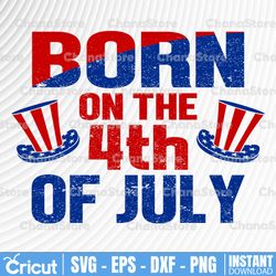4th of July birthday Independence day png, Born on the 4th of July, Fourth of July gift, July birthday gift for her