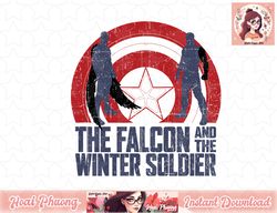 Marvel The Falcon And The Winter Soldier Silhouettes Logo T-Shirt copy PNG Sublimate