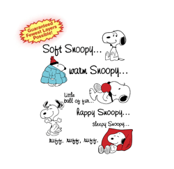 Soft Snoopy Sleepy Snoopy-Download-Cricut/Silhouette/Canvas/Laser Engraving-Svg Png Dxf Eps Jpg AI-Stencil|Sublimation