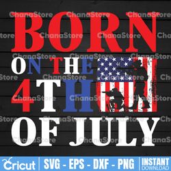 4th of July birthday Independence day png, Born on the 4th of July, Fourth of July gift, July birthday gift for her,