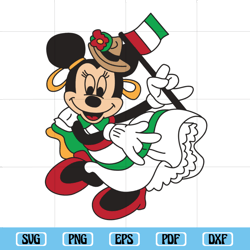 Cinco De Mayo Minnie Mouse Cutting File Printable, cinco de mayo svg, Disney svg