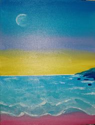 Sunrise seascape poster